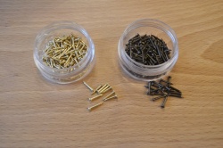 Escutcheon Pins -10mm x 1mm - approx 100/pot